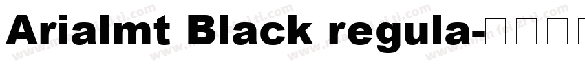 Arialmt Black regula字体转换